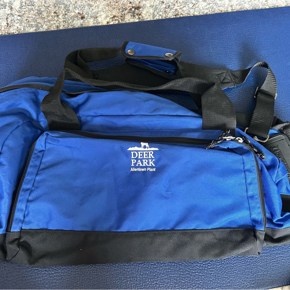 Land’s End Blue and Black Tote Bag